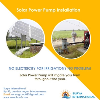 Solar Power for Water Pumping, Solar water irrigat