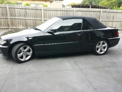BMW 330ci Black luxury convertible, Melbourne